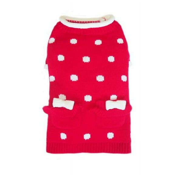 Pooch Outfitters Lala Sweater - Red - Small
