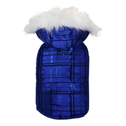 Pooch Outfitters POPK-M Oliver Parka, Blue - Medium