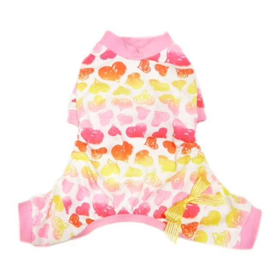 Pooch Outfitters Piper Pajama, Yellow - Extra Small