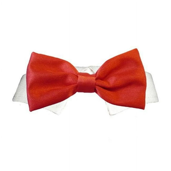 Pooch Outfitters Red Satin Bow Tie - Red - 2XL