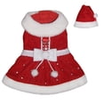 thumbnail image 1 of Pooch Outfitters  Santa Paws Dress - Red - Extra Small, 1 of 1