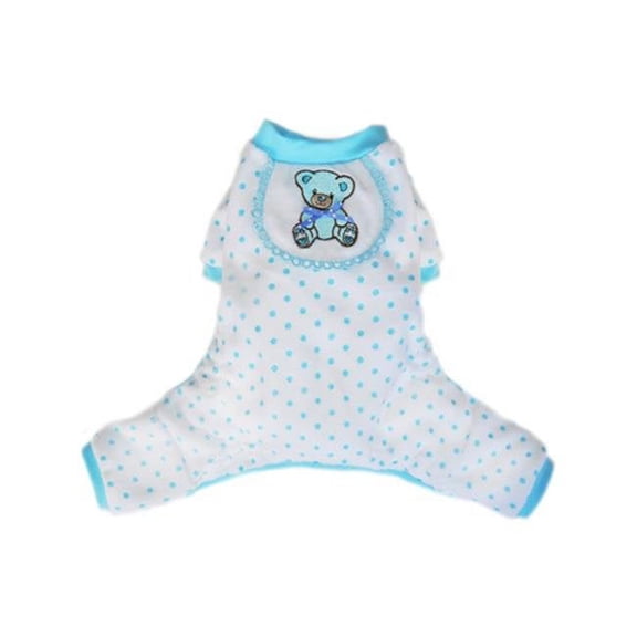 Pooch Outfitters Teddy Pajama - Blue - Medium