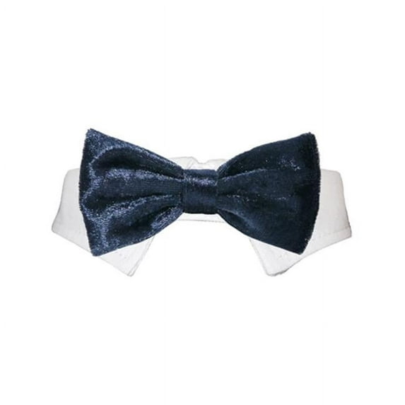 Pooch Outfitters Valentino Bow Tie - Navy Blue - Extra Large