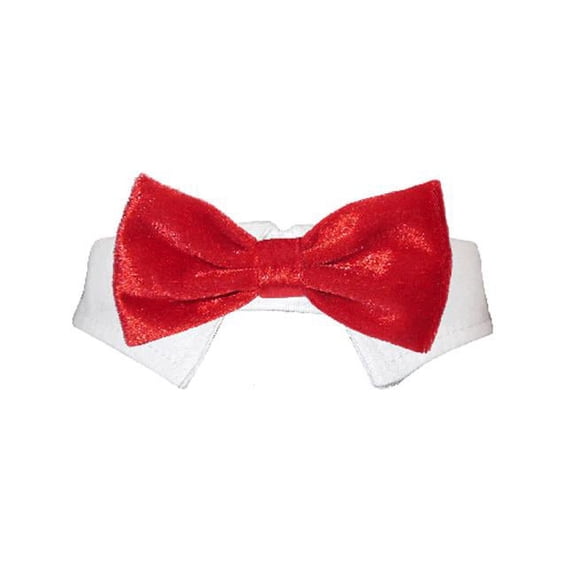 Pooch Outfitters Valentino Bow Tie - Red - Extra Small
