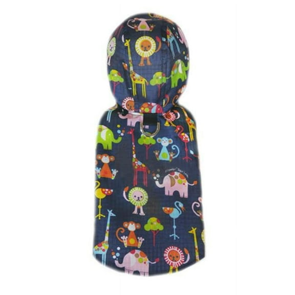 Pooch Outfitters Zootopia Raincoat - Navy Blue - Small