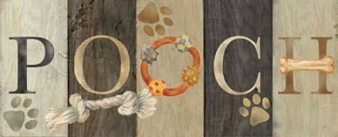Pooch and Woof Sign I Canvas Art - Cynthia Coulter (10 x 20)