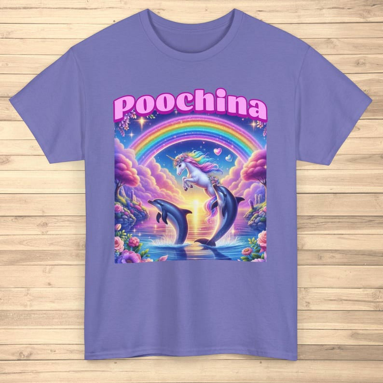 Poochina Shirt, Brain Rot Tee, Ironic Funny Meme T-Shirt, Unhinged ...