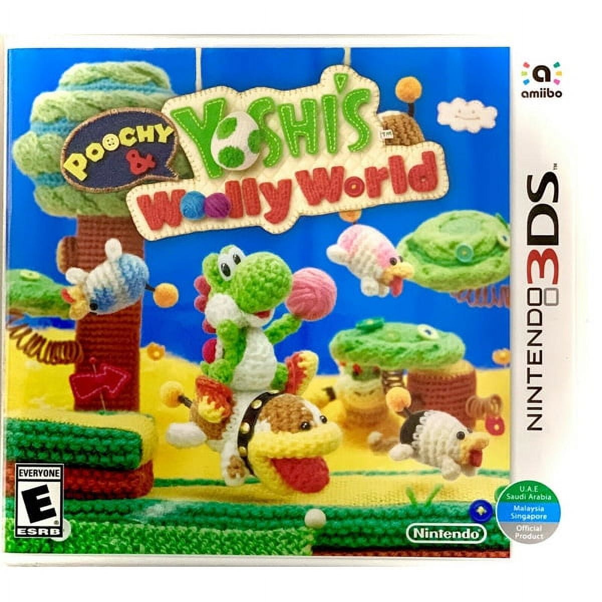 Nintendo 3DS Game Poochy Yoshi's Woolly World, Crafty Puzzle