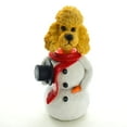 thumbnail image 1 of Poodle Apricot Sport Cut Jolly Holidog Snowman Christmas Decoration Figurine Ornament, 1 of 1