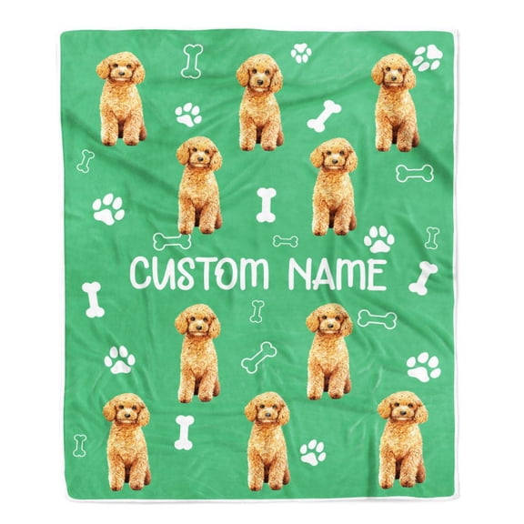 Poodle Blanket for Dog Mother Mom Dog Father Dad Dog Lover for Women Men Boy Girl Birthday Bed Fleece Blanket, 30x40in Fleece Blanket
