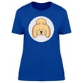 thumbnail image 1 of Poodle Cartoon Head T-Shirt Women -Image by Shutterstock, Female Medium, 1 of 2