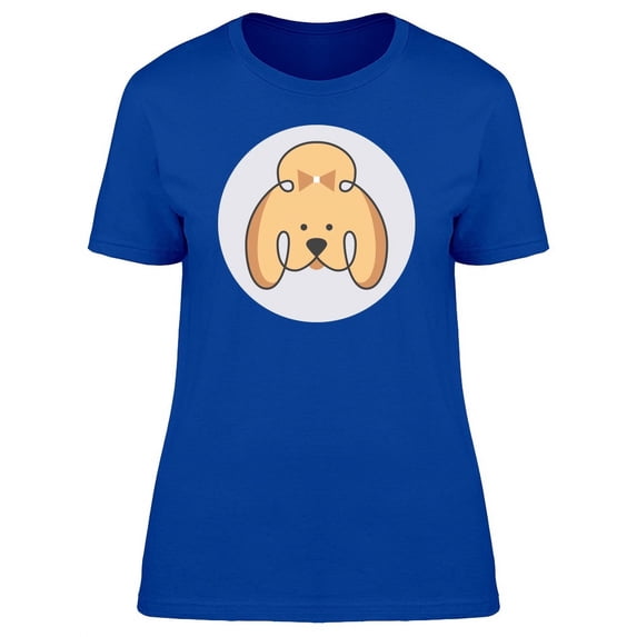 Poodle Cartoon Head T-Shirt Women -Image by Shutterstock, Female Small