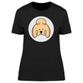 thumbnail image 1 of Poodle Cartoon Head T-Shirt Women -Image by Shutterstock, Female x-Large, 1 of 2