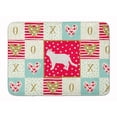 thumbnail image 1 of Poodle Cat 2 Cat Love Machine Washable Memory Foam Mat Red, 1 of 4
