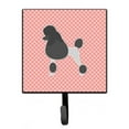 thumbnail image 1 of Poodle Checkerboard Pink Leash or Key Holder, 1 of 1