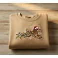thumbnail image 1 of Poodle Christmas Lights Embroidered Sweatshirt, Cute Dog Holiday Sweater, Festive Pet Lover Gift, 1 of 4