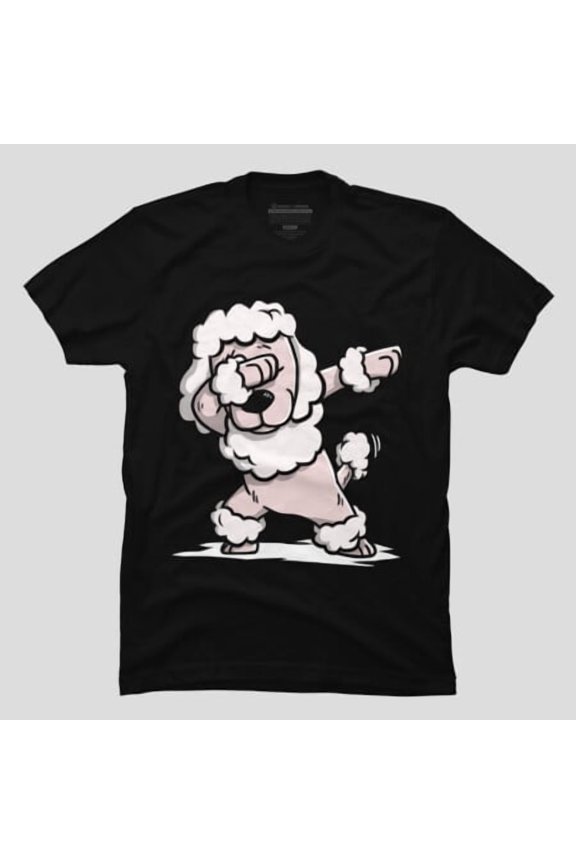 Poodle Dabbing Dog Dab Dance Move Funny, H12697 Unisex T-Shirt, Up to 5XL Available