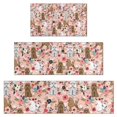 thumbnail image 1 of Poodle Dog and Flower Floral Kitchen Rugs Sets Of 3,Kitchen Runner Rugs Non Skid Washable,Decorative Kitchen Floor Mats for Kitchen,Sink,Laundry,17"x30"+ 17"x47" + 17"x59", 1 of 6