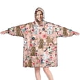 thumbnail image 1 of Poodle Dog and Flower Floral Wearable Oversized Blanket,Wearable Blanket Hoodie for Adults,Cozy Hooded Blankets with Super Pockets,Super Warm Fuzzy Pullover for Women & Men, 1 of 6