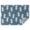 thumbnail image 1 of Poodle Dog and Footprint Rectangle Tablecloth 60"x84",Waterproof Polyester Rectangle Table Cloth, Wipeable Spillproof Polyester Tablecloth for Dining, Camping, Indoor and Outdoor, 1 of 5