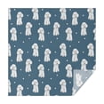 thumbnail image 1 of Poodle Dog and Footprint Square Tablecloth,Waterproof Square Table Cover,Wipeable Spillproof Washable Table Cover for Home Kitchen Party Decor 42"X42"(107x107cm), 1 of 6
