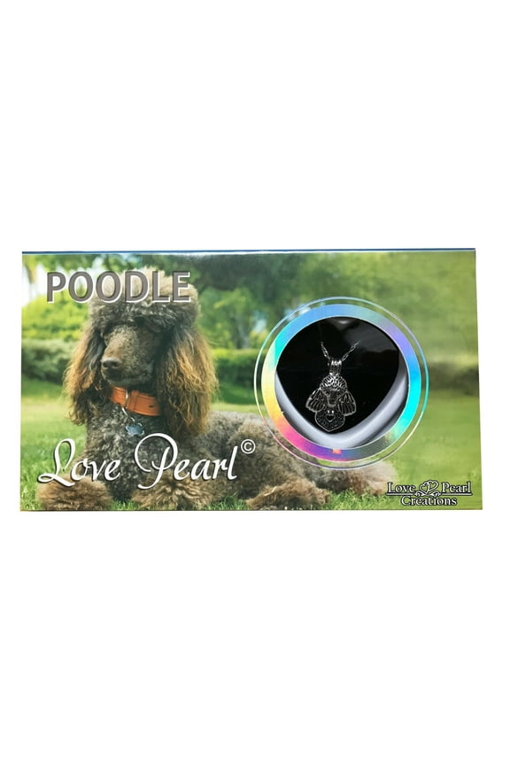 Poodle Dog Love Pearl Creations DIY Kit Cultured Necklace Set with Stainless Steel Chain 16"