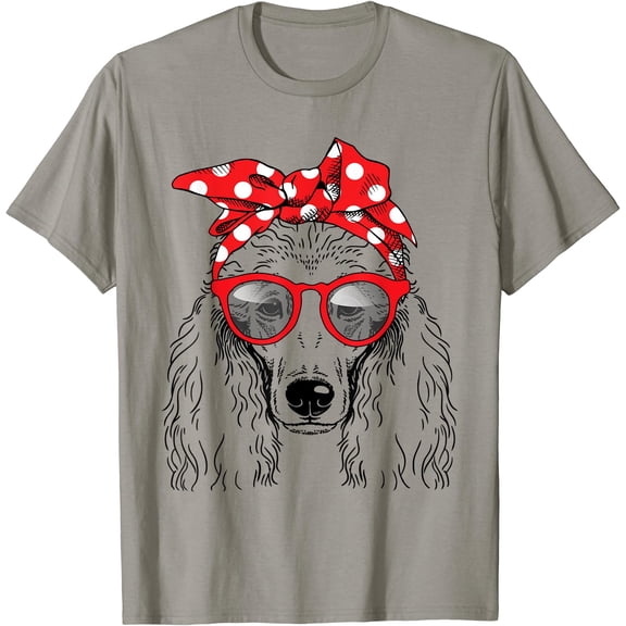 Poodle Dog Mom Bandana Sunglasses Mother'S Day T-Shirt, Unisex T-Shirt