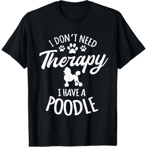 Poodle Dog Owner Breeders Water Retriever Pet Lover T-Shirt men and women can wear, black, white, gifts