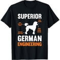 thumbnail image 1 of t-shirt Poodle Dog T-Shirt Gifts Funny Superior German EngineeringMen and women can wear, black T-shirts, gifts. Age: M,L，XL 2XL, 3XL, 4XL, 1 of 4