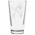 thumbnail image 1 of Poodle Dog Themed Etched All Purpose 16oz Libbey Pint Glass, 1 of 1