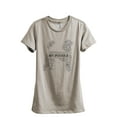 thumbnail image 1 of Poodle Dog Word Cloud Women's Fashion Relaxed T-Shirt Tee Heather Tan Medium, 1 of 3