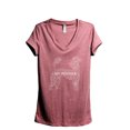 thumbnail image 1 of Poodle Dog Word Cloud Women's Fashion Relaxed V-Neck T-Shirt Tee Heather Rouge Small, 1 of 3