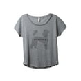 thumbnail image 1 of Poodle Dog Word Cloud Women's Fashion Slouchy Dolman T-Shirt Tee Heather Grey Small, 1 of 3