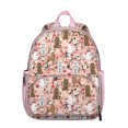 thumbnail image 1 of Poodle Dog and Flower Floral Backpack Backpack for School,Cute School Bag,Schoolbag with Adjustable Shoulder Straps & Padded Back,13.8"x11.4"x6", 1 of 6