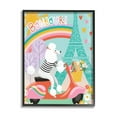 thumbnail image 1 of Stupell Industries Poodle Driving Moped Bonjour Eifel Tower,16 x 20,Designed by Arrolynn Weiderhold, 1 of 5
