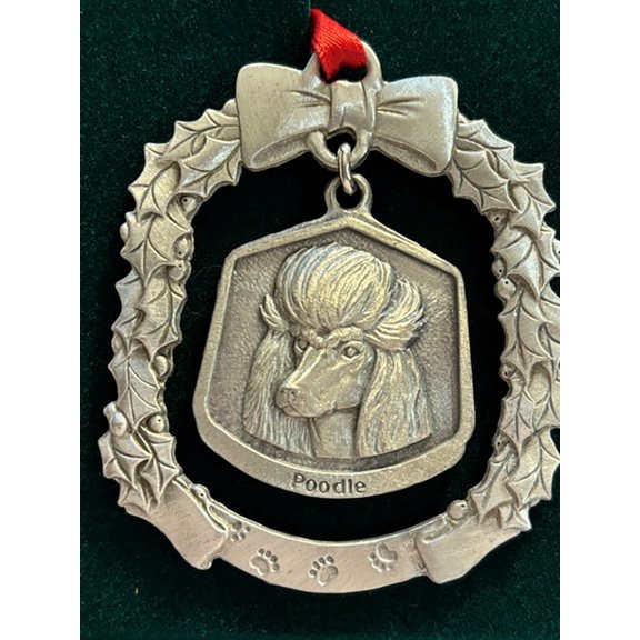 Poodle Fine Pewter Dog Breed Ornament