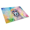 thumbnail image 1 of Poodle Hippie Dawg Glass Cutting Board Large 12 in x 15 in, 1 of 5