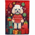 thumbnail image 1 of Poodle Holiday Christmas House Flag 28 in x 40 in, 1 of 7