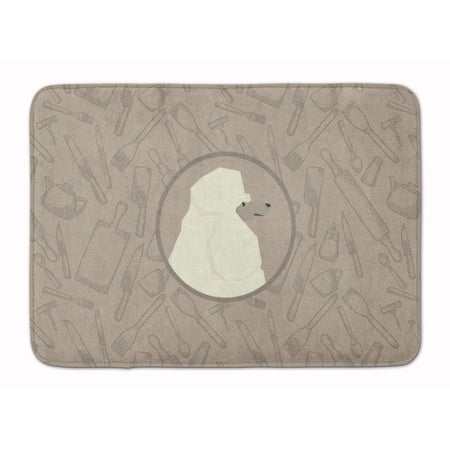Poodle In the Kitchen Machine Washable Memory Foam Mat