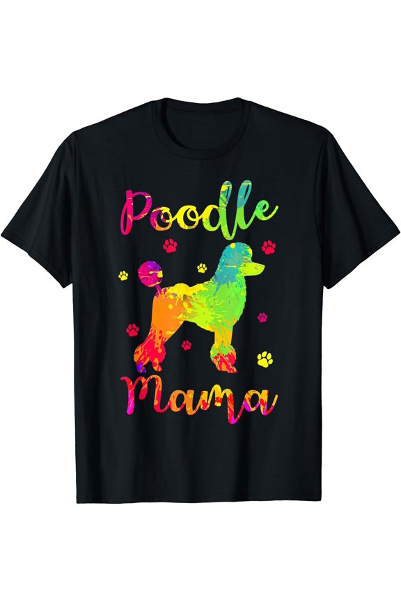 Poodle Mama Dog Breeders Pet Water Retriever Mother' Day T-Shirt, Unisex T-Shirt