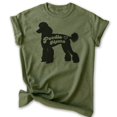 thumbnail image 1 of Poodle Mama T-shirt, Unisex Women's Shirt, Standard Poodle Owner, Best Dog Mama Gift, Heather Military Green, Small, 1 of 6