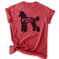thumbnail image 1 of Poodle Mama T-shirt, Unisex Women's Shirt, Standard Poodle Owner, Best Dog Mama Gift, Heather Red, Large, 1 of 6