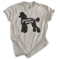 thumbnail image 1 of Poodle Mama T-shirt, Unisex Women's Shirt, Standard Poodle Owner, Best Dog Mama Gift, Light Silk Gray, X-Small, 1 of 6