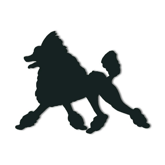 Poodle Metal Wall Sign | Dog Breed Silhouette Wall Decor | Indoor Outdoor Decor for Pet Lovers | Solid Steel Home Decor Decorative Accent Metal Art Wall Sign | Metal Wall Art Made in USA