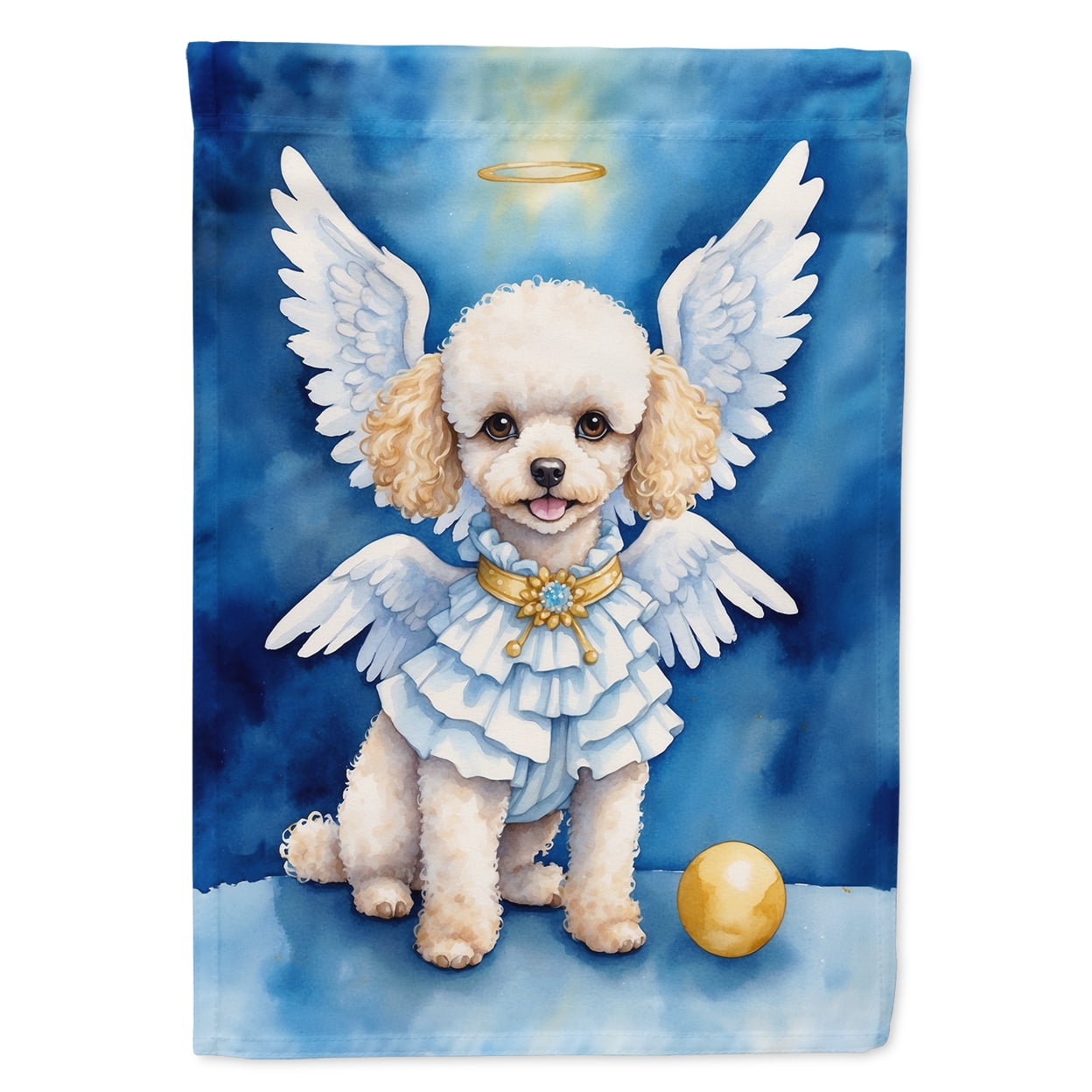 Poodle My Angel House Flag