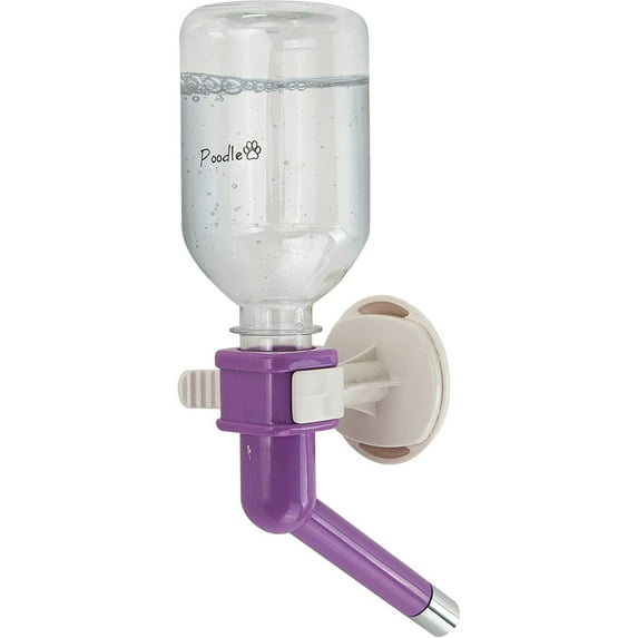 Poodle Pet Gravity Hydration Water Feeder Bottle Pet Water Dispenser for Cats and Dogs