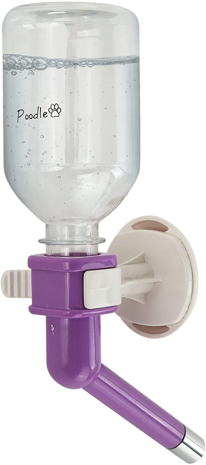 View of Poodle Pet Water Feeder Bottle Container Dispenser for Cage or Kennel ...