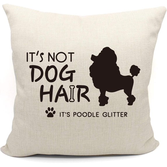 Poodle Pillow Covers 18x18,Poodle Gifts,Poodle Gifts for Poodle Lovers,Reserved for The Dog Pillow