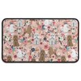 thumbnail image 1 of Poodle and Pioneer Flower Door Rugs,Washable Non Slip Door Mats Indoor,Decorative Door Mats,Entry Mat Indoor for Entrance,Bedroom,Kitchen,Bathroom,30"x17", 1 of 6