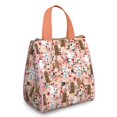 thumbnail image 1 of Poodle and Pioneer Flower Insulated Lunch Bag for Women & Adults,Large Portable Soft Cooler Lunch Bag,Thermal Food Storage Tote with Pearl Cotton,8.66L,8.75x5.75x9.5 Inch, 1 of 6